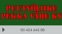 Puutyöliike Pekka Väre Ky logo